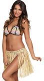 Raffia Hawaii Rok Kort Naturel