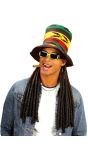 Rasta Hoed met Dreadlocks