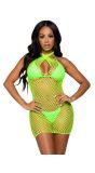 Rave Neon Groen Visnet Jurkje