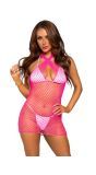 Rave Neon Roze Visnet Jurkje