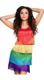 Regenboog Flapper Jurkje