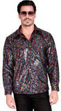Regenboog Pailletten Party Blouse Heren