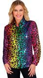 Regenboog Panter Blouse Dames