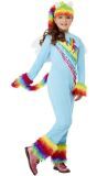 Regenboog Pony Kostuum Meisjes Blauw