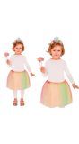 Regenboog Prinses Accessoireset met Tutu 3-Delig Meisjes