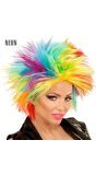 Regenboog Punk Pruik