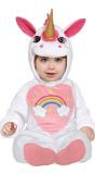 Regenboog Unicorn Kostuum Baby Wit