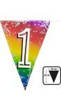 Regenboog Vlaggetjes Cijfer 1