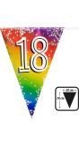 Regenboog Vlaggetjes Cijfer 18