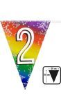 Regenboog Vlaggetjes Cijfer 2