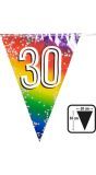 Regenboog Vlaggetjes Cijfer 30