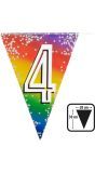 Regenboog Vlaggetjes Cijfer 4