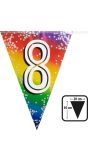 Regenboog Vlaggetjes Cijfer 8