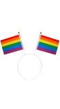Regenboog Vlaggetjes Haarband Pride Dames Heren