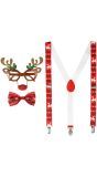 Rendier Kerst Hipster Accessoire Setje
