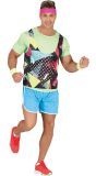 Retro 80's Gymnastiek Kostuum Man