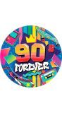 Retro 90's Forever Wegwerp Bordjes