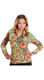 Retro Hippie Shirt Dames