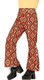 Retro Multicolor 70's Broek Heren