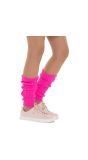 Retro Neon Roze Beenwarmers Carnaval