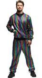 Retro Regenboog Trainingspak Heren