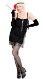 Retro Zwarte 20's Flapper Jurk Dames