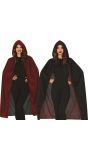 Reversible Cape met Hood Ruby en Zwart
