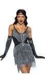 Roaring Flapper Jurkje Dames Zilver