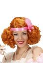 Rode 20's Flapper Pruik