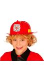Rode Brandweerman Hulpje Helm Kind