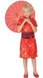 Rode Chinese Kimono Jurk Kinderen