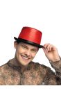 Rode Cilinder Carnaval Hoed