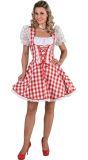 Rode Dirndl met Kant