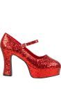 Rode Disco Glitter Schoenen