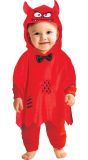Rode Duivel Baby Poncho Halloween
