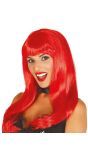 Rode Femme Fatale Pruik