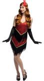 Rode Flapper Evelyn Jaren 20 Jurk