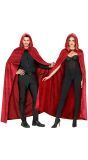 Rode Fluwelen Vampier Cape