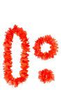 Rode Hawaii Bloemen Set Kransen