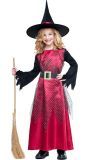 Rode Heksenjurk Meisjes Halloween