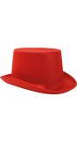 Rode Hoge Hoed Luxe