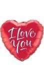 Rode I Love You Hartvormige Folieballon