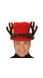 Rode Kerst Hoed met Rendier Oren