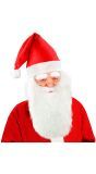 Rode Kerstman Muts met Baard