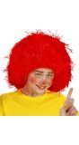 Rode Kinder Clowns Pruik