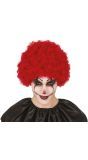 Rode Krullen Clown Pruik