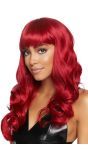 Rode Lizzy Pruik