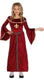 Rode Middeleeuwse Prinses Jurk Meisje