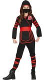Rode Ninja Kostuum Meisje