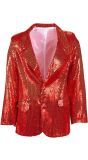 Rode Pailletten Jas